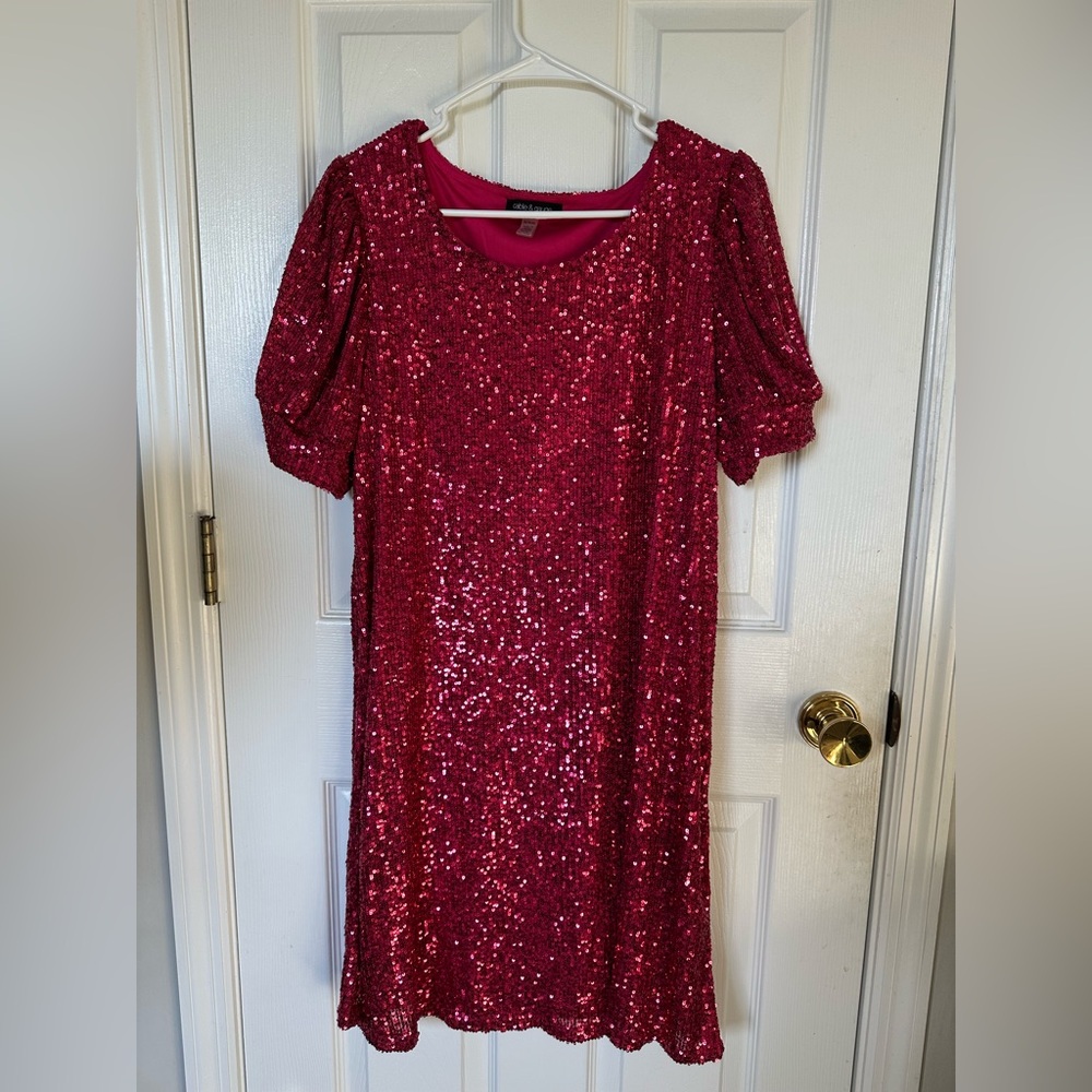 Cable & Gauge Pink Sequin Dress